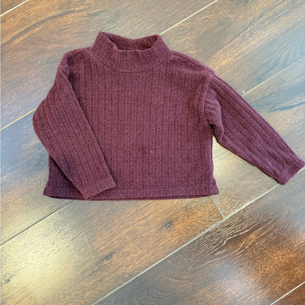 Cozy Burgundy Knit Sweater